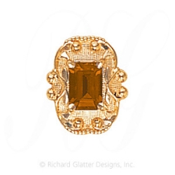 GS461 CIT - 14 Karat Gold Citrine Slide 